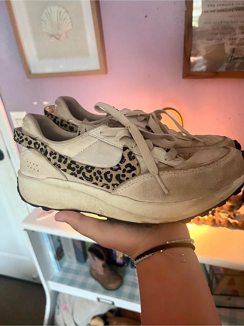 Nike Daybreak SE Leopard Sneakers Beige & Black